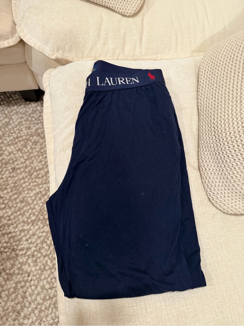 Ralph Lauren Men’s Navy cotton slip joggers